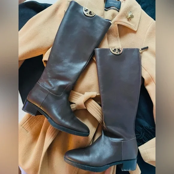 Tory Burch Dark Brown Over the Knee Boots - Picture 2 of 11